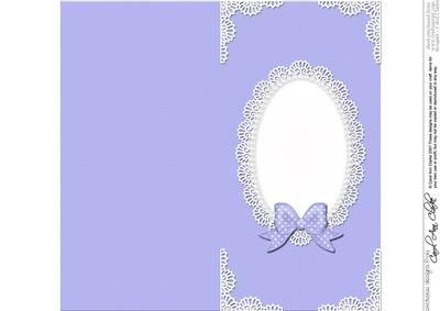 Dl Pearls and Lace Card Front or Insert