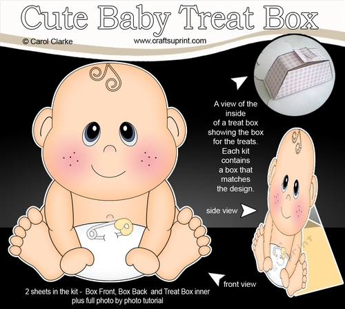3D Cute Baby Treat Box Gift Set Mini Kit - Cute Little Baby Jude