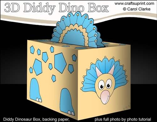 3D Cute Diddy Dino Treat Box Gift Box Mini Kit - Jaws