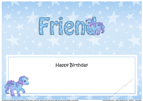 Large DL Happy Birthday COUSIN insert