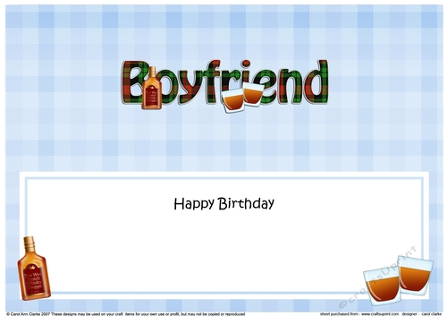 Large DL Happy Birthday BOYFRIEND insert