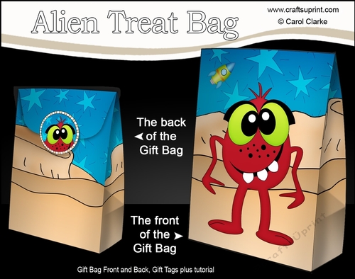 3D Gift Bag Mini Kit - Cute Alien Oejo