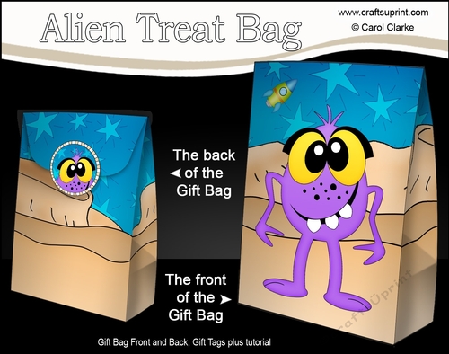 3D Gift Bag Mini Kit - Cute Alien Eroe