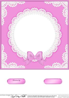 8 x 8 Pearls and Lace Card Front