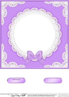 8 x 8 Pearls and Lace Card Front