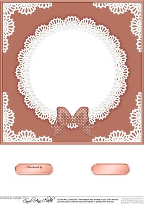8 x 8 Pearls and Lace Card Front