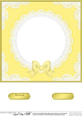 8 x 8 Pearls and Lace Card Front