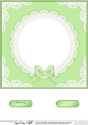 8 x 8 Pearls and Lace Card Front