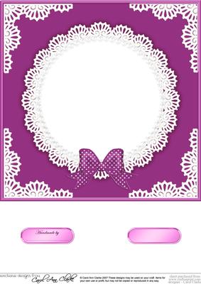 8 x 8 Pearls and Lace Card Front