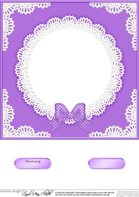 8 x 8 Pearls and Lace Card Front