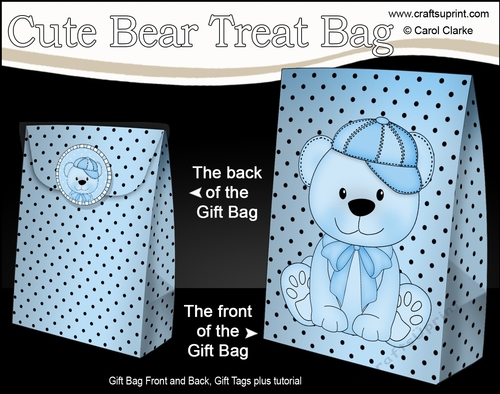 3D Gift Bag Mini Kit - Cute Little Benjy Bear