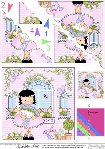 Rose Cottage Girlz Scalloped Corner Stacker