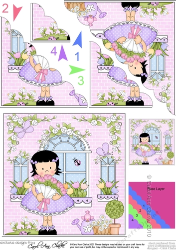 Rose Cottage Girlz Scalloped Corner Stacker