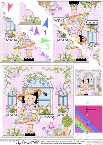 Rose Cottage Girlz Scalloped Corner Stacker