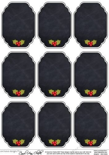 3D Blank Christmas Greetings Sentiment Sheet