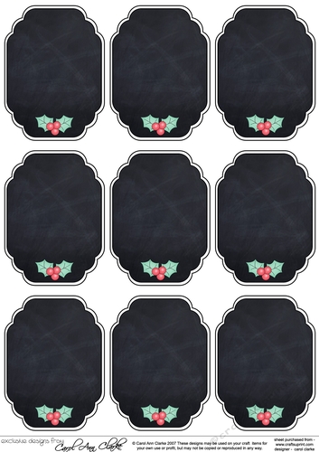 3D Blank Christmas Greetings Sentiment Sheet