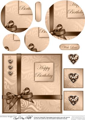 Elegant Flourish Quick Card with Circle Pyramage Topper