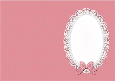 A5 Pearls and Lace Card Front or Insert