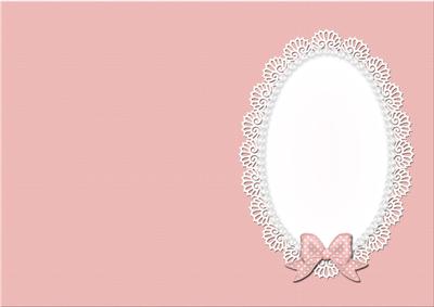 A5 Pearls and Lace Card Front or Insert