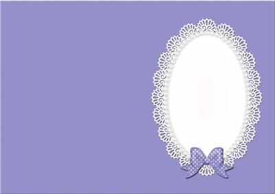 A5 Pearls and Lace Card Front or Insert