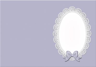 A5 Pearls and Lace Card Front or Insert