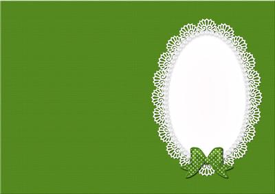 A5 Pearls and Lace Card Front or Insert
