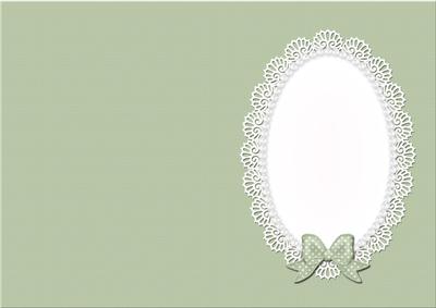 A5 Pearls and Lace Card Front or Insert