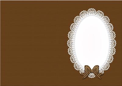 A5 Pearls and Lace Card Front or Insert