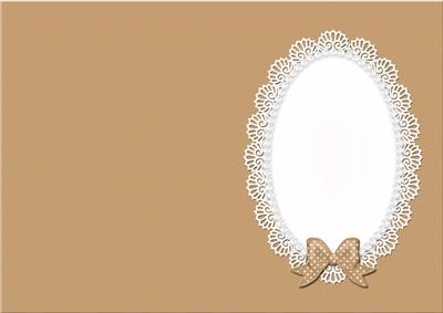 A5 Pearls and Lace Card Front or Insert