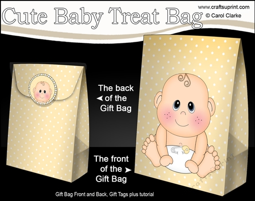 3D Gift Bag Mini Kit - Cute Little Baby Jude