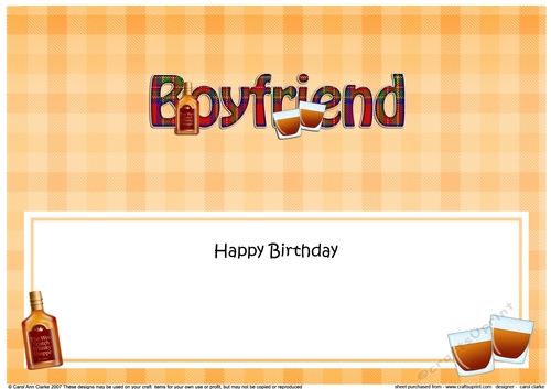 Large DL Happy Birthday BOYFRIEND insert