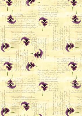 Pansy, Lace and Pearls Matching Backing Paper
