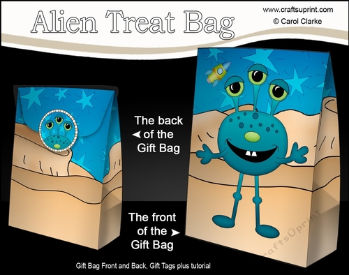3D Gift Bag Mini Kit - Cute Alien Jaex