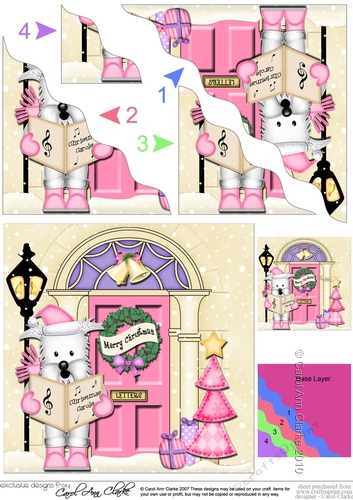 Westie Dog is at the Door - Christmas Wavy Corner Side Stacker
