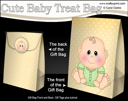 3D Gift Bag Mini Kit - Cute Little Baby Jude