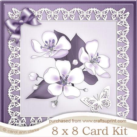 8 x 8 Apple Blossom Kit with 3D Decoupage