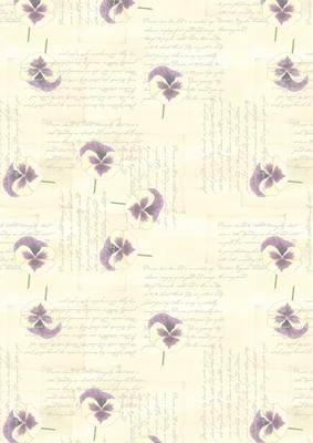 Pansy, Lace and Pearls Matching Vellum