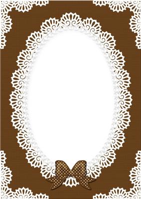 A4 Pearls and Lace Card Front
