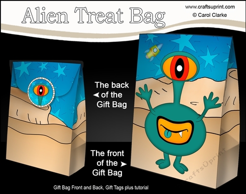 3D Gift Bag Mini Kit - Cute Alien Feyo