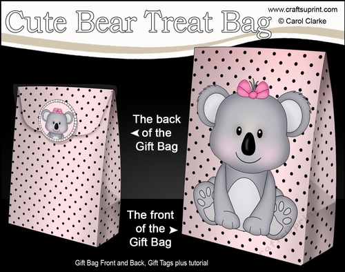 3D Gift Bag Mini Kit - Cute Little Koala Kitkat