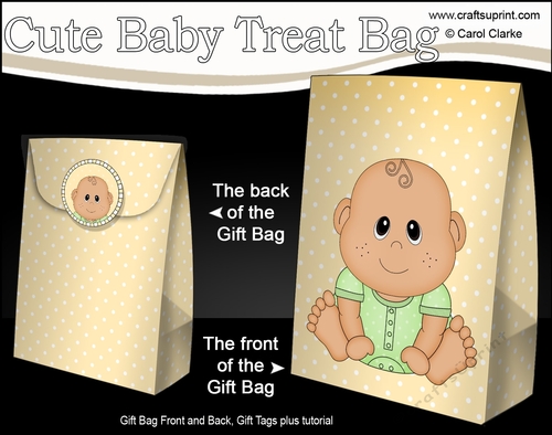 3D Gift Bag Mini Kit - Cute Little Ethnic Baby Deepu