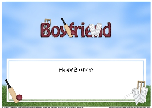 Large DL Happy Birthday BOYFRIEND insert