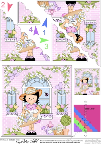 Rose Cottage Girlz Scalloped Corner Stacker