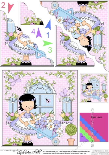 Rose Cottage Girlz Scalloped Corner Stacker