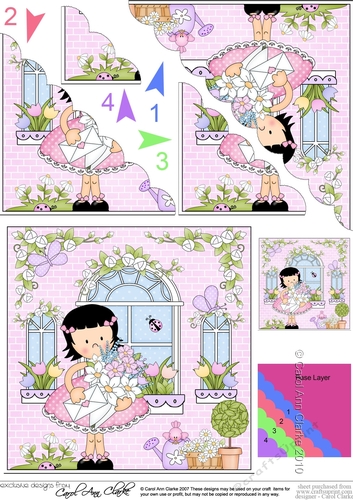 Rose Cottage Girlz Scalloped Corner Stacker