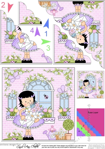 Rose Cottage Girlz Scalloped Corner Stacker