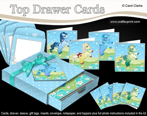 3D Top Drawer Cards Bumper Kit  -  Cute Little Ponies