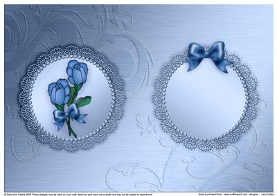 Roses and Metallic Lace Matching Insert A5 Portrait