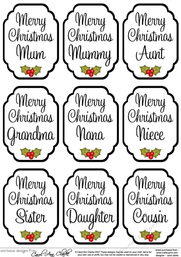 3D Christmas Greetings Sentiment Sheet