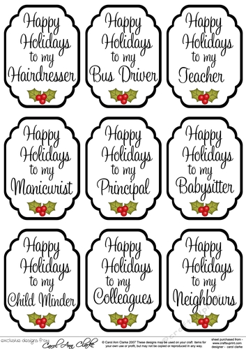 3D Christmas Greetings Sentiment Sheet